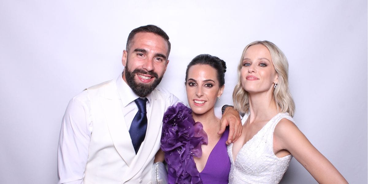The Portrait Station at Dani Carvajal and Daphne Cañizares's Wedding