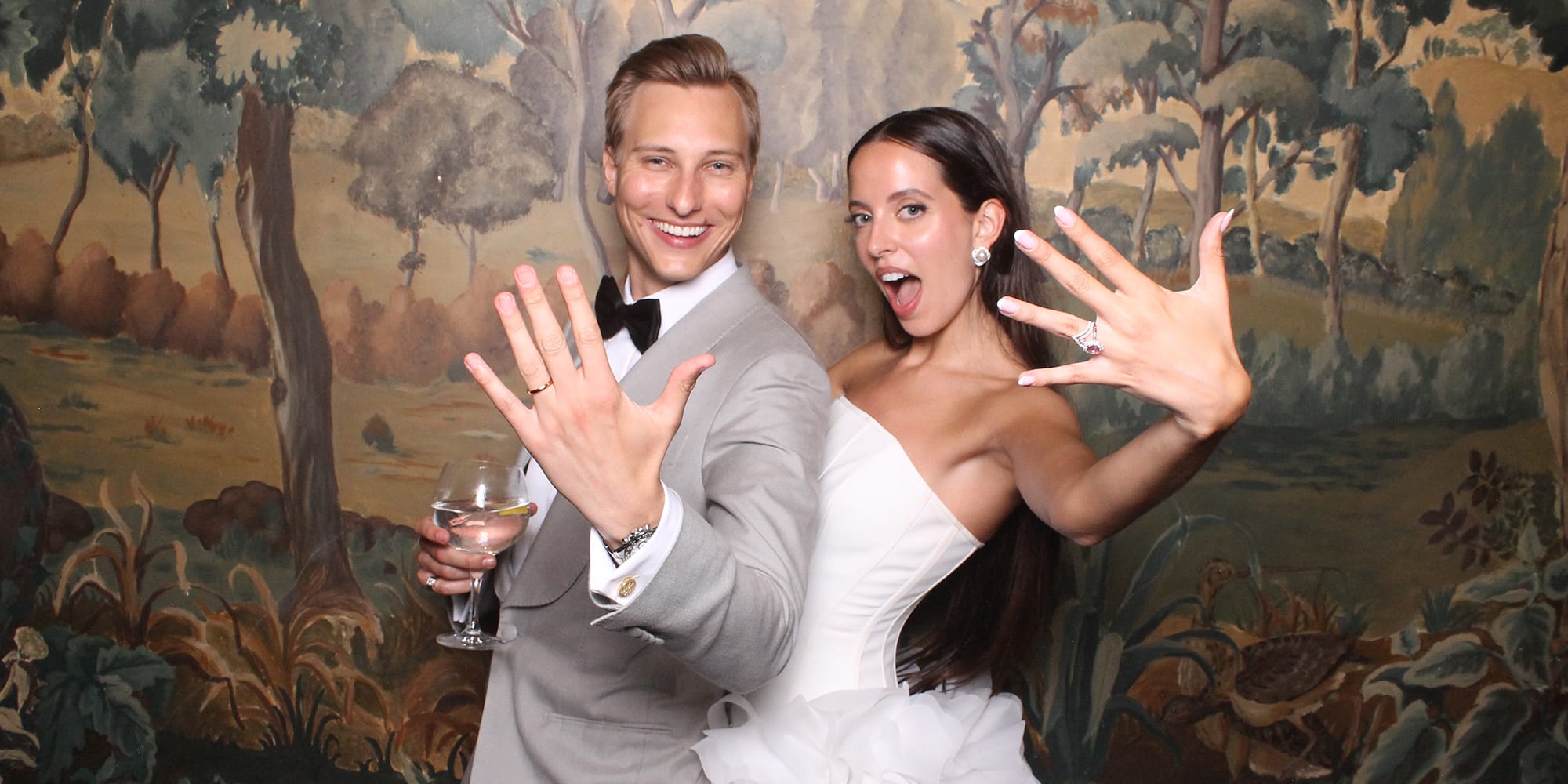 The Portrait Station at Marta Sierra and Tom Peuteman's Wedding