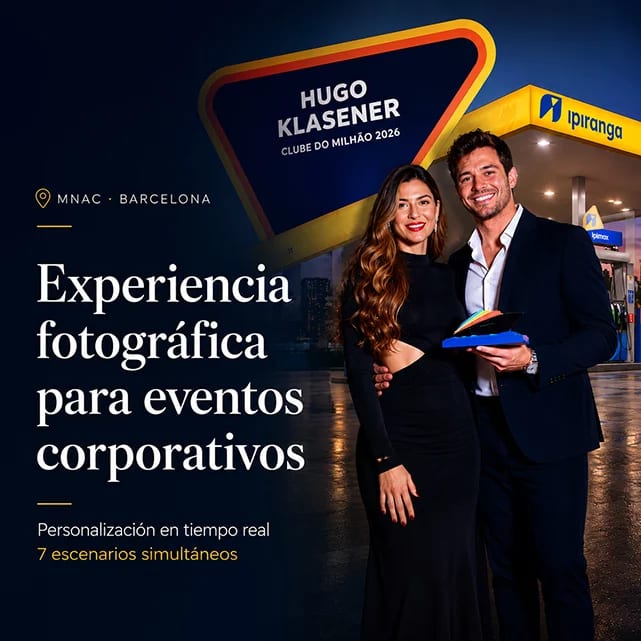 Photographic Experience for Corporate Events: Multiple Capture Stations at Barcelona's MNAC